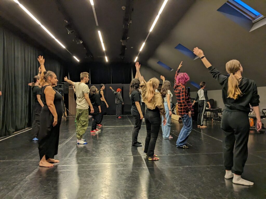 klasa 2c na warsztatach w Teatrze Witkacego w Zakopanem