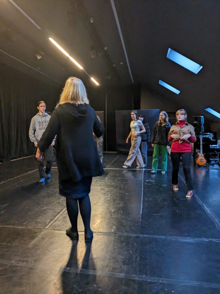 klasa 2c na warsztatach w Teatrze Witkacego w Zakopanem